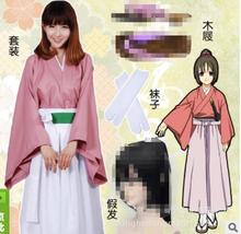 Fantasia japonesa de kimono para cosplay de anime hakuki, yukimura chizuru, para halloween 2024 - compre barato