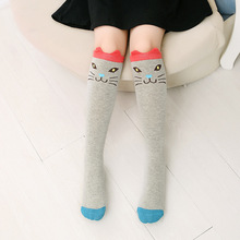 Calcetines largos de algodón para niña de 3 a 12 años, medias hasta la rodilla de tubo de princesa, nueva versión coreana, 1 par 2024 - compra barato