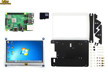 Raspberry Pi 3 Model B +, 3-го поколения Pi + Development Kit, 5-дюймовый HDMI LCD (B), двухцветной корпус, карта Micro SD 16 Гб 2024 - купить недорого