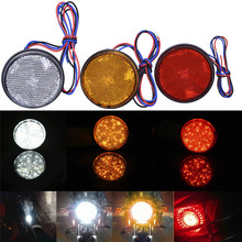 GERUITE White/Yellow/White 24 SMD Car Round Tail Lights Turn Singal Light Lamp ATV LED Reflectors/Truck Side Warning Light Bulbs 2024 - buy cheap