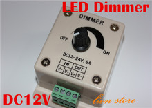 High Quality  Manual 12V 8A 96W  LED Strip Light lamps Switch Dimmer Brightness Controller High Quanlity Wholesale 2024 - buy cheap