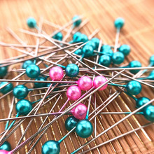 100pcs Round Pearl Head Dressmaking Pins Weddings Corsage Florists Sewing Pin with Box Accessories Tools Needlework for Sewing 2024 - buy cheap