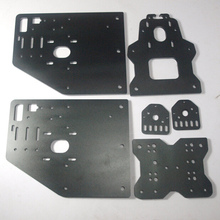 Piezas de máquina CNC OX, color negro, eje X delantero + Y_Gantry + eje X + motor + Placa de varilla roscada de 6mm para impresora 3D DIY 2024 - compra barato