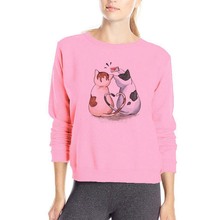 Super lovely double cats hoodies original brand casual cotton sweatshirts cheap sale cool spring cats hoody womens cute clothes 2024 - buy cheap