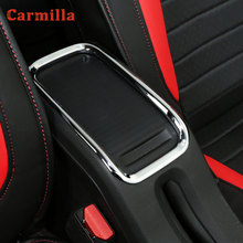 Car-styling Car Armrest Box Sticker for Peugeot 2008 2014 2015 2016 2017 2018 ABS Chrome Interior Storage Box Handle Trim 2024 - buy cheap