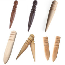 1PS Leather Tools Leathercraft Edge Trimmer Polishing Tool Milling Leather Multi-Size Round Wood Stick 2024 - buy cheap