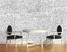 Custom 3D murals,Retro handwriting English , living room sofa TV wall bedroom background wall paper 2024 - buy cheap