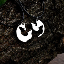 SanLan 12pair stainless steel celtics ying yang wolf necklace gift for couple 2024 - buy cheap