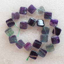 (1 Strand/lot)  Wholesale Natural Rainbow Fluorite Square Loose Bead 15.5inch 15x5mm Free Shipping Fashion Jewelry ZJ2381 2024 - buy cheap