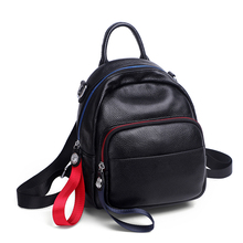 Mochila de couro de vaca feminina, mochila pequena e fofa de marca designer para adolescentes mochila escolar para meninas adolescentes 2019 2024 - compre barato