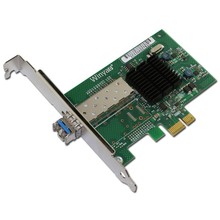 PCIe X1 Gigabit Fiber Ethernet Card w/ Single Mode 1310nm 10km LC Optical Module 2024 - buy cheap