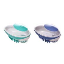 Pet Bath Massage Brush Great Grooming Comb Tool Shampooing And Massaging For Dogs Cats Hair Care Shampoo Brusher Bath Tools 2024 - buy cheap