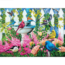 5D DIY Diamond painting spring birds garden Full square/Round Diamond embroidery Cross Stitch Rhinestone Mosaic decor NX 2024 - buy cheap