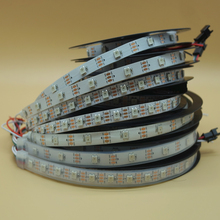 Tiras LED WS2812B ws2812 IC RGB, direccionables individualmente, 5050 led, resistentes al agua, lámpara de cinta flexible LED de diodo, 5V 2024 - compra barato