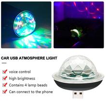 New LED Car USB Atmosphere Light Mini Colorful Music Sound Lamp USB-C Phone Surface For Festival Party Karaoke 2024 - buy cheap