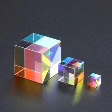 Optical Glass Cube Defective Cross Dichroic Prism Mirror Combiner Splitter Decor  10x10mm 18x18mm 5x5mm Transparent Module Toy 2024 - buy cheap