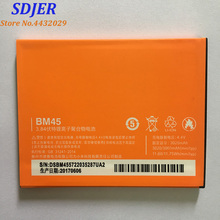 Batería de respaldo 100% Original de 3020mAh para teléfono inteligente Xiaomi BM45 Redmi Note 2 + número de seguimiento 2024 - compra barato