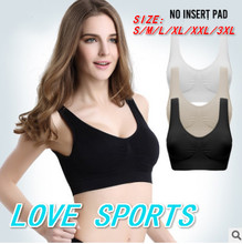 Hot Sell Single layer Seamless Exercise Bras   No pad Fitness Sport Vests   Large Size Sleep Yoga Sports Underwear 2024 - buy cheap
