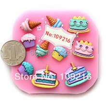 1pcs Mini New Style Ice Cream (F0611) Silicone Handmade Fondant/Candy Mold Cake Decorating DIY Mold 2024 - buy cheap