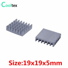 (50pcs/lot) 19x19x5mm Aluminum heat sink Extruded heatsink  radiator for Electronic IC chip cooler cooling 2024 - buy cheap