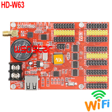 HD-W63 4*HUB08 8*HUB12 1024*128 USB+WIFI LED display control card Single & Dual Color LED control system HD W63 2024 - buy cheap