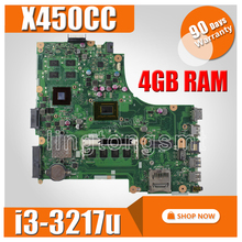 X450cc placa-mãe i3-3217u 2g memória de vídeo 4g ram rev2.3 para For Asus x450cc computador portátil placa-mãe x450cc mainboard x450cc placa-mãe 2024 - compre barato