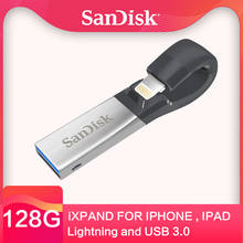 SanDisk usb flash 64gb 32gb 128gb otg usb 3.0 flash drive pen drives  dupla interface para for iphone ipad ipod apple mfi 2024 - buy cheap