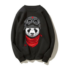 Harajuku panda sweatshirts Japanese Cat Printed Fleece Hoodies Men 2018 Hip Hop Pullover Hooded Sweatshirts Streetwear wholesale 2024 - buy cheap