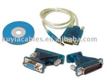 Free Shipping+5pcs/lot+Tracking number !! USB 2.0 TO RS232 DB9 9 PIN CABLE ADAPTER+DB25 CONVERTER 2022 - купить недорого