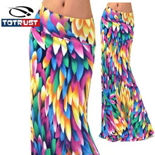 TOTRUST 2019 Summer Long Flower Skirt Faldas Largas Sexy Knit Pencil Skirts Womens Jupe Longue Bohemian Saia Longa Long Skirt 2024 - buy cheap