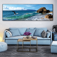 Modern Abstract Landscape Posters And Prints Wall Art Canvas Painting Wave and Beach Picture for Living Room Home Decor No Fram 2024 - buy cheap