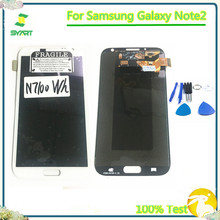 Pantalla LCD AMOLED 100% probada para Samsung Galaxy Note 2, Note 2, N7100, montaje de digitalizador de pantalla táctil 2024 - compra barato