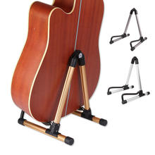 Suporte de violino dobrável universal, prateleira vertical de alumínio para ukulele e guitarra, acessório para instrumentos musicais 2024 - compre barato