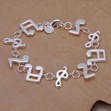 Wholesale High Quality Jewelry Bridal 925 Sterling Silver Music Bracelets For Women Charm Fashion Bangle Best Gift SMTH242 2024 - buy cheap