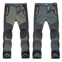 Softshell Trousers New Winter pants Men Women Hiking Pants Outdoor Waterproof Windproof Thermal for Camping Ski Climbing 003 2024 - buy cheap