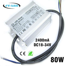 Excellent Quality 80W 2400mA LED Driver DC18-34V 8-10 Serise * 8 Parallel Watperproof IP67 Aluminum High Power Power Supply 2024 - buy cheap