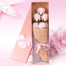 Подарочный букет из 5 шт./кор. мыльных роз, искусственные цветы, розы, мыло, подарок на день матери, подарок на день рождения, букет роз 2024 - купить недорого