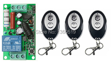 Controle de rádio sem fio ac220v 1ch 10a, interruptor de controle remoto em 3 elipse com transmissor + 1 receptor, relé de controle remoto de 315 mhz 433 mhz