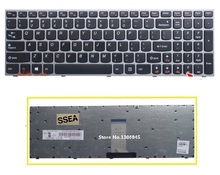 Ssea-teclado eua para lenovo, compatível com lenovo b5400, b5400a, m5400, m5400a, com moldura metálica 2024 - compre barato