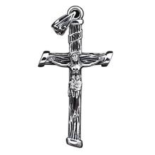 Jesus Cross Christ Religious Vintage Pendant In Sterling Silver Jewelry (HY) 2024 - buy cheap