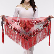 Coins Belly Dance Waist Chain Hip Scarf Bellydance Belt Dance Wrap Dancing Costume Dance Hip Scarf Coin Belt Cahin 2024 - buy cheap