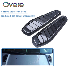 Owere-cubierta de fibra de carbono para flujo de aire de coche, cubierta de capó para BMW E60, E36, E46, E90, E39, E30, F30, F10, F20, X5, E53, 1 Juego 2024 - compra barato