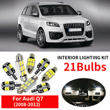 21pcs White Auto Interior LED Light Bulbs Canbus Kit For 2008 2009 2010 2011 2012 Audi Q7 No Error Map Dome Step Courtesy Lamp 2024 - buy cheap