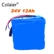 Colaier 24v 12ah 6S6P lithium battery pack 25.2V 12ah battery li-ion for bicycle battery pack 350w e bike 250w(no charger) 2024 - buy cheap