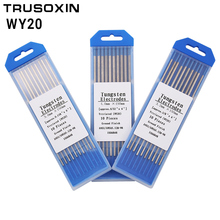 Electrodo de tungsteno ytriado para máquina de soldadura TIG, varilla para máquina de soldadura TIG, Color azul, código 1,6/2,0/2,4/3,0/3,2/4,0 MM * 150, 10 Uds. 2024 - compra barato