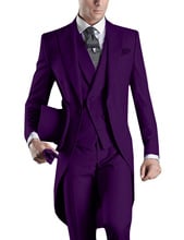 Men Suit New Slim Fit Classic Tuxedos Modern Blazer 3 Piece Tweed Business Suit Best Man For Party (Blazer+Vest+Pants) 2024 - buy cheap