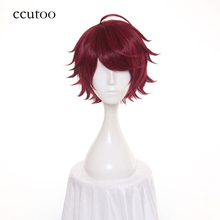 Maqutoo peruca em camadas a3 de 12 polegadas, cabelo sintético curto, estilo em camadas, fibra resistente ao calor, para cosplay, para homens, fantasia de festa de halloween 2024 - compre barato