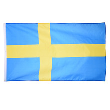 90*150 cm Suécia Bandeira Da Bandeira da Bandeira Da Bandeira do Poliéster para o Festival de Decoração Para Casa 2024 - compre barato
