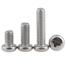 30Pcs M3 Stainless Steel Round Pan head Cross Phillips Screws Machine tooth Screw bolt Length 4mm-30mm 2024 - buy cheap