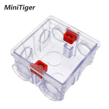 Minitiger Adjustable Transparent Mounting Box Internal Cassette 86mm*83mm*50mm For 86 Type WIFI Touch Switch and USB Socket 2024 - buy cheap